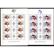 Olympiske lege i Mexico.  8 forskellige ark. Postfrisk.